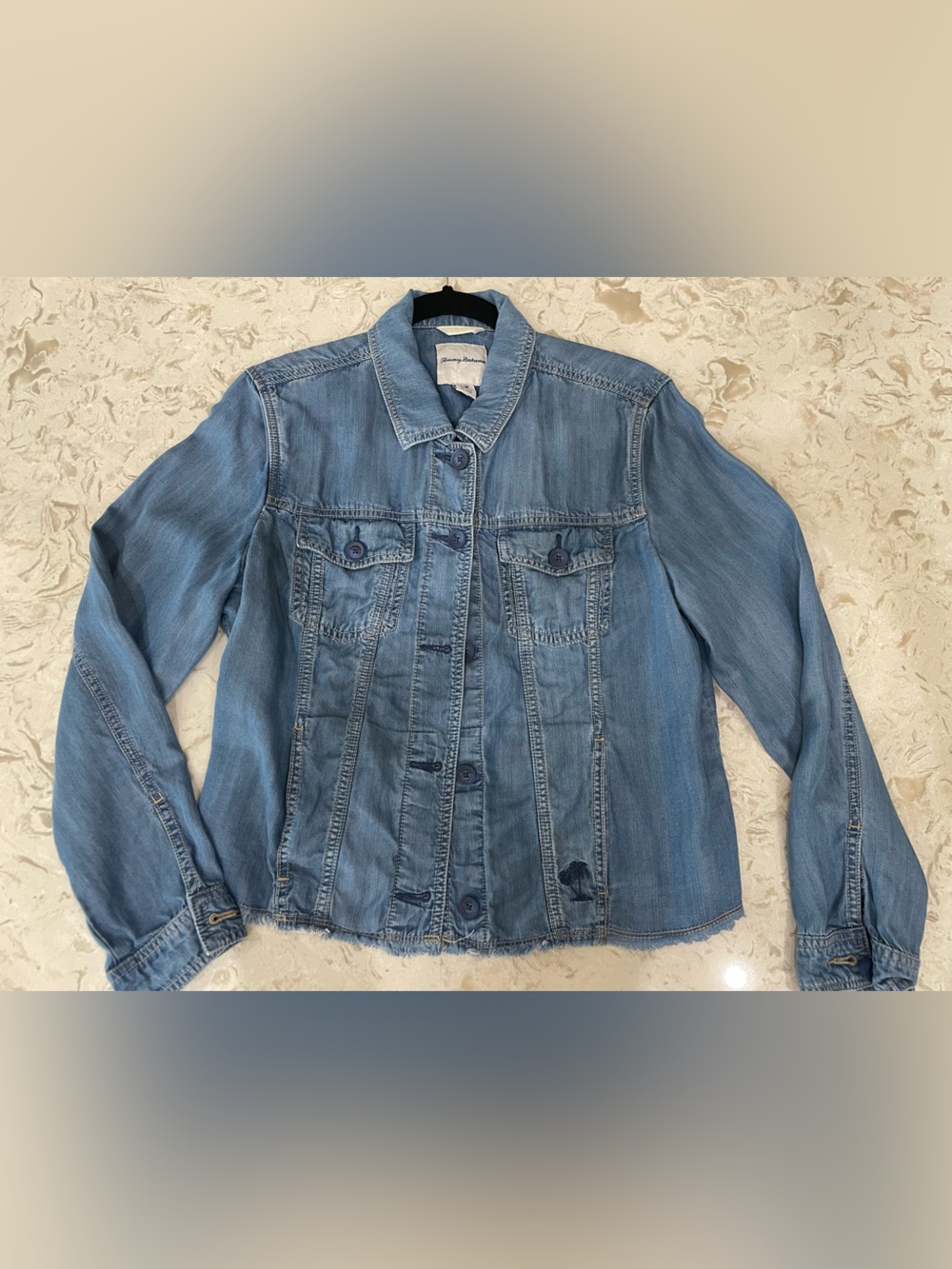 Tommy Bahama Blue Denim Jacket - medium